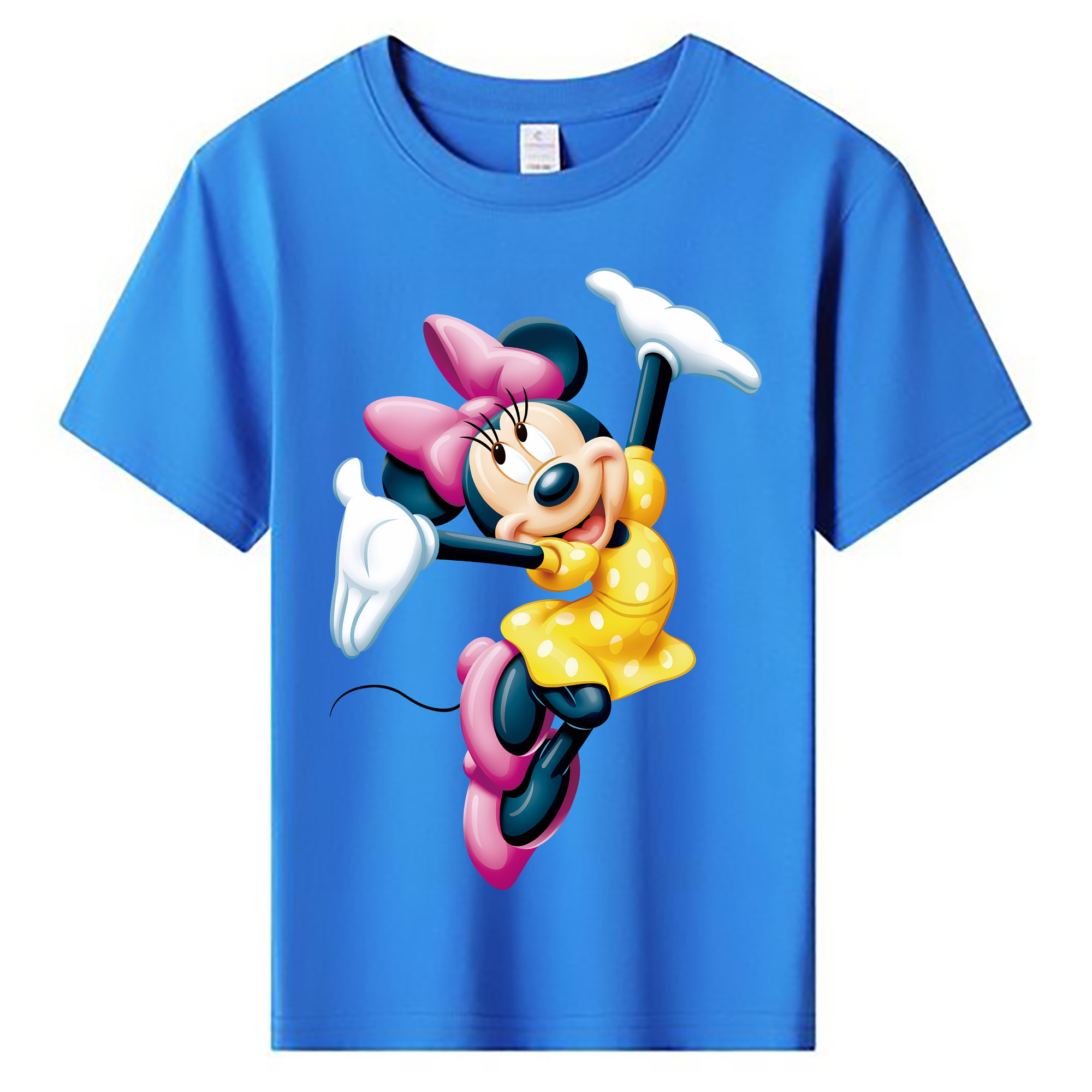 （画像用） ミッキーマウス Mickey Mouse 綿100％キッズTシャツ（フロントプリント）